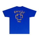 Rhude T Shirts Printed Trendy Pure Cotton