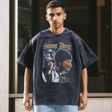 Mens Vintage T Shirt Printed Old Short Sleeve T-Shirt