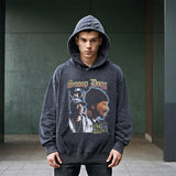 Mens Vintage Hoodie Printed Sweater Men's Loose