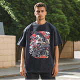 Men's Vintage T Shirt Short Sleeve T-Shirt Men's and Women's Half Sleeve