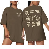 Werbavi Boho Cowgirl Shirts for Women Vintage Western Cow