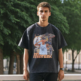 Mens Vintage T Shirt Short Sleeve T-Shirt Wash