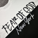 Fog Essentials T Shirts Spring/Summer FOG New York Limited Letter Crew Neck Short Sleeves