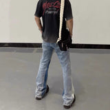 Gallery Dept Jeans Color-matching Flared Jeans Floor-mopping Straight Pants