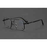 CHH Chrome Hearts Glasses Pure Titanium Double Beam Polygonal Myopia Glasses Frame & Sunglasses