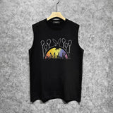 Amiri tank top rabbit rainbow printing