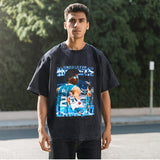 Mens Vintage T Shirt Short Sleeve T-Shirt Men