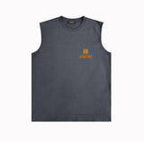 Amiri tank top small spider letter horizontal stripprinting