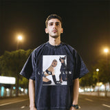 Men Vintage T Shirt Short Sleeve T-Shirt Men's and Women's