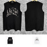 Amiri tank top with cracked letterprinting