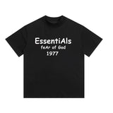 Fog Essentials T Shirts Spring/Summer FOG Letter Print Pattern Crew Neck Pullover Short Sleeves