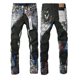 Purple Brand Jeans Pure Cotton High Street Trend