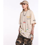 Unisex T-Shirts GALLERY DEPT Washed Graffiti Print Tee