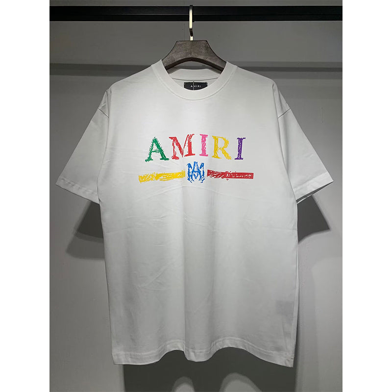 Amiri T Shirts Fashion Print Couple High Street