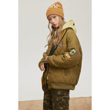 Unisex Coat Pilot Coat Cotton-Padded Jacket Winter Couple