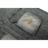 Unisex Shirt Heavy Retro Three-Dimensional Pocket Baggy Coat