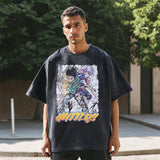 Mens Vintage T Shirt Cartoon Short Sleeve T-Shirt Men