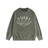 Amiri Distressed Sweatshirt Printed Trendy Pure Cotton