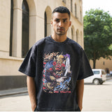 Mens Vintage T Shirt Retro Short Sleeve T-Shirt for Men and Women