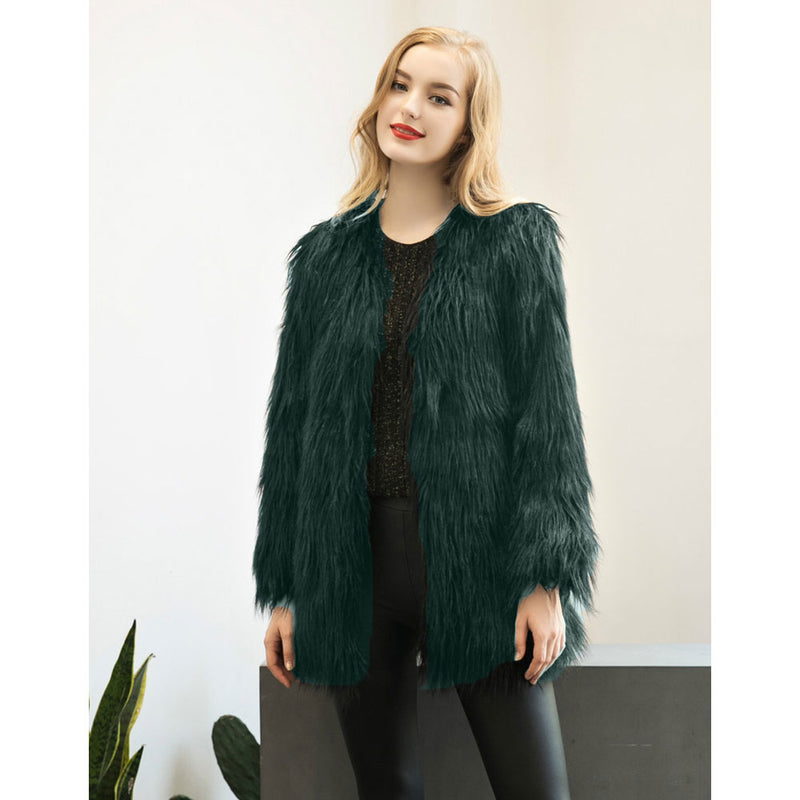 Women Fur Jacket Fashion Casual Fur Jacket