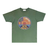 Rhude T Shirts Printed Trendy Pure Cotton
