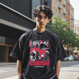 Mens Vintage T Shirt Printed Old Short Sleeve T-Shirt