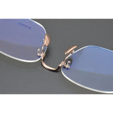 CHH Chrome Hearts Glasses Ultra Light Titanium Frameless Wide Myopia Glasses Frame