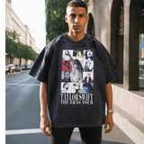 Mens Vintage T Shirt Printed Vintage Short Sleeve T-Shirt