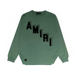 Amiri Long Sleeved Shirt Printed Trendy Pure Cotton