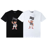 Palm Angels T Shirts Printed Loose Hip Hop Short-Sleeved T-shirt for Men