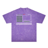 Amiri Washed Distressed T Shirt Printed Trendy Pure Cotton