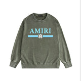 Amiri Distressed Sweatshirt Printed Trendy Pure Cotton