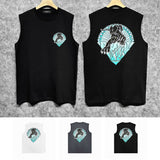 Amiri tank top black panther print