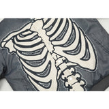 Unisex Baseball Jersey Saint Michael Skeleton Pattern Packet