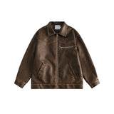Unisex Pu Jacket Distressed PU Leather Coat Motorcycle Jacket