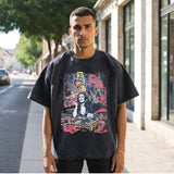 Mens Vintage T Shirt Short Sleeve T-Shirt Men's and Women's