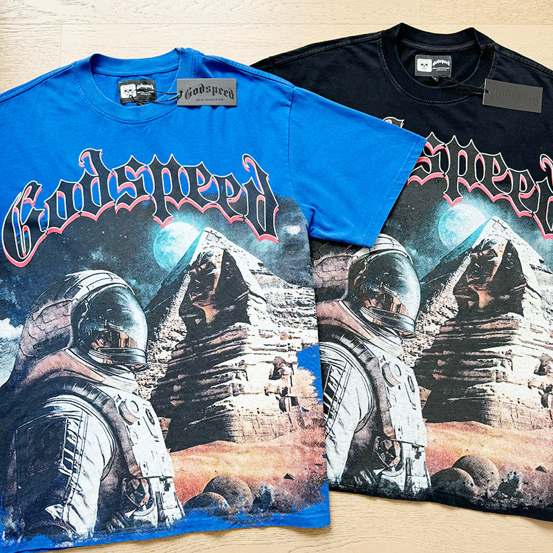 Godspeed T-Shirt Retro Fantasy Pattern