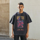 Mens Vintage T Shirt Skull T-Shirt High Street Short Sleeve