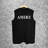 Amiri tank top new thick letterprinting