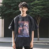 Mens Vintage T Shirt Old Short Sleeve T-Shirt Men