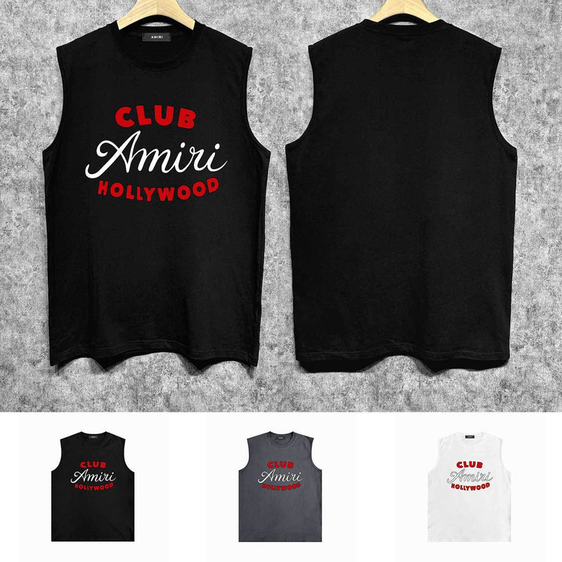Amiri tank top hollywood club printing