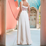 Bridesmaid Dresses Women's Long Dress White Sexy