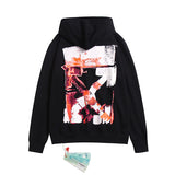 OW Hoodie Wasteland Colorful Graffiti Long Sleeve Cotton