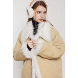 Unisex Coat Loose Winter Cotton Dress Warm Plush