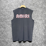 Amiri tank top cashew flower large simple logo printing