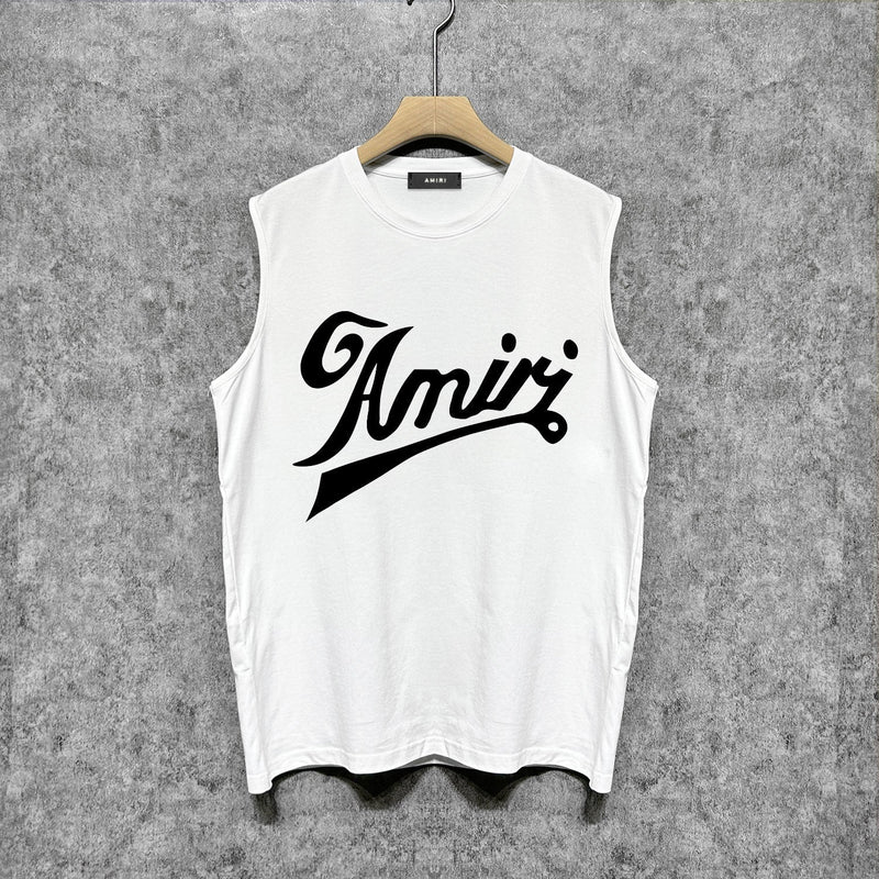 Amiri tank top with flowing letter print