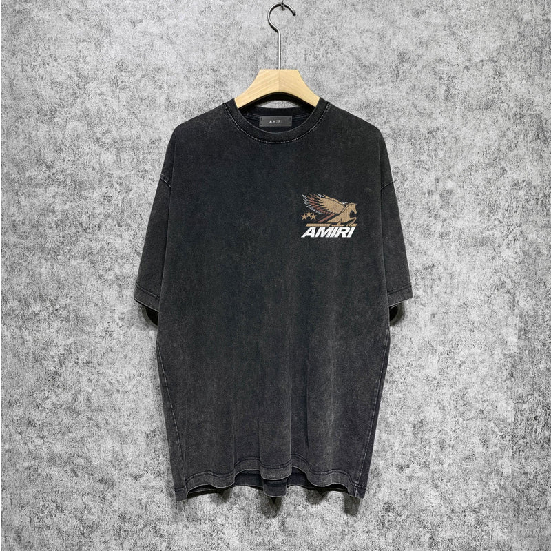 Amiri washed t-shirt mottled pegasus short sleeves