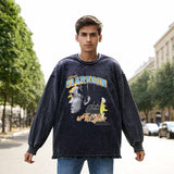 Mens Vintage Long Sleeve Shirt Long Sleeve T-Shirt Men and Women