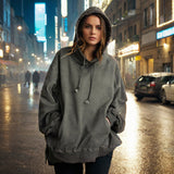 Mens Hoodie autumn and winter retro washing water men's clothing