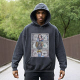 Mens Vintage Hoodie Sweater Cartoon Casual